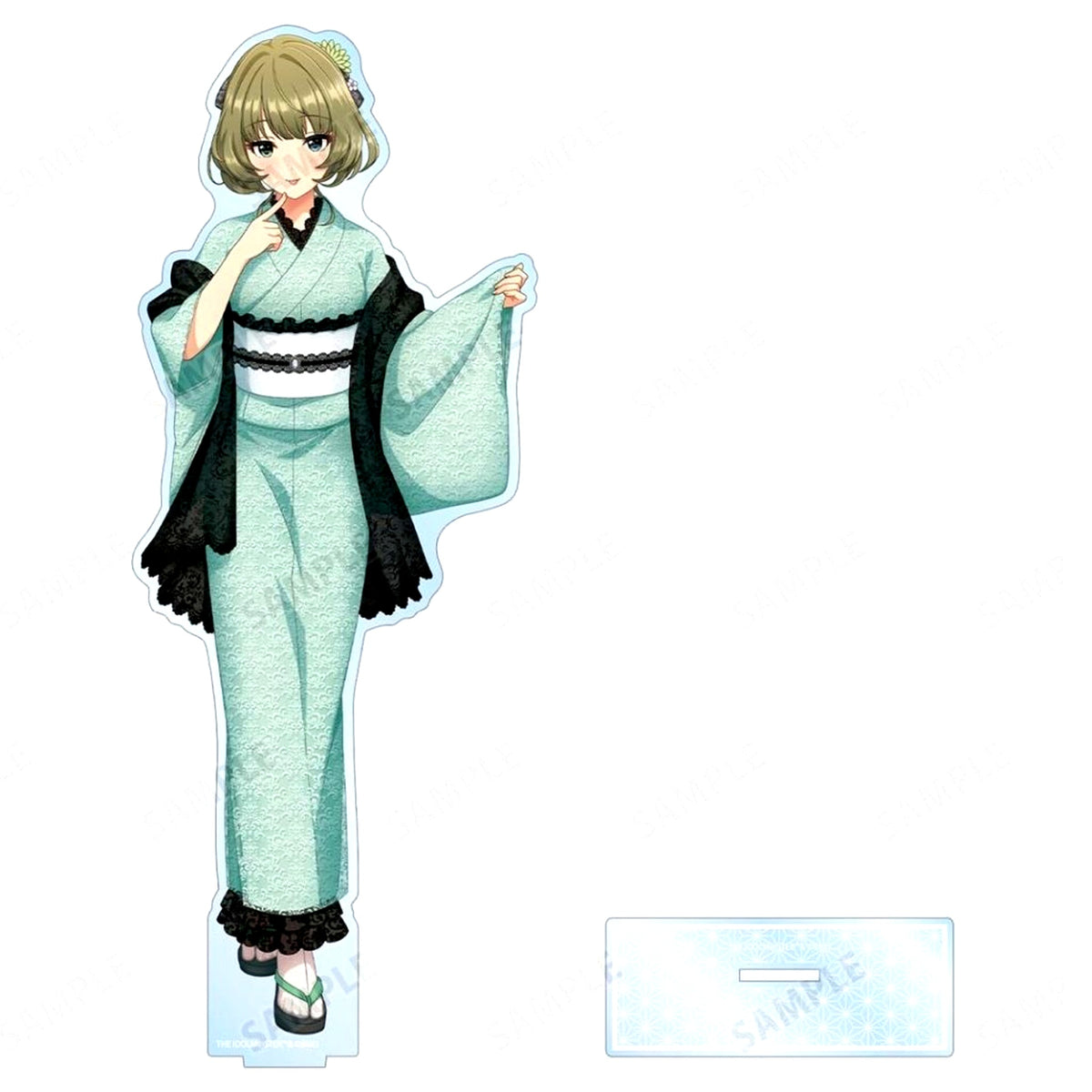 Kaede Takagaki Illustration Lace Kimono Ver. Oversize Acrylic Stand THE IDOLM@STER Cinderella Girls Pop-up Street at Okuyama Omairimachi Asakusa Nishi-Sando [USED]