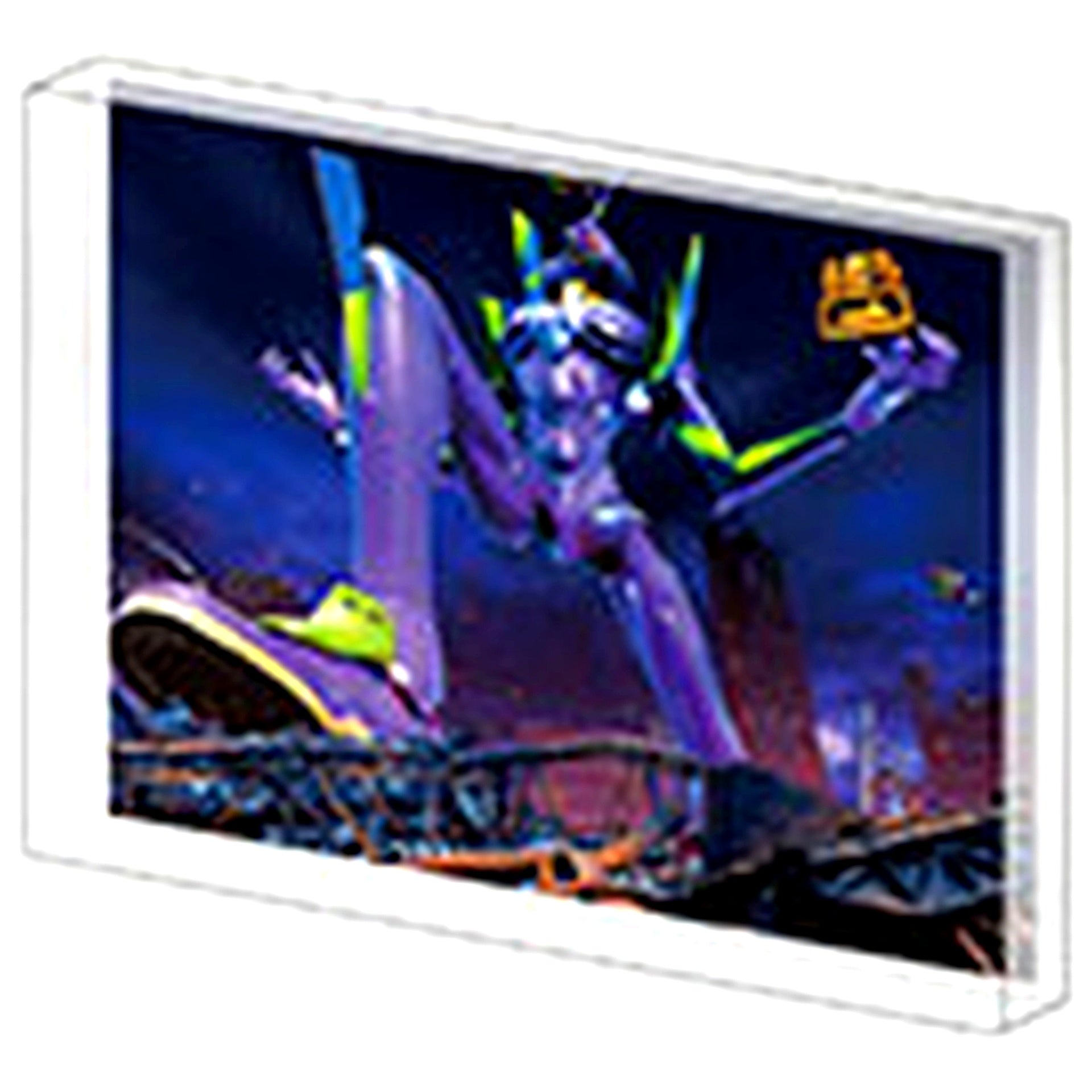 Evangelion Unit-01 On Rubble e Neon Genesis Evangelion Memories of the Beginning Acrylic Block Collection Vol.1 [USED]