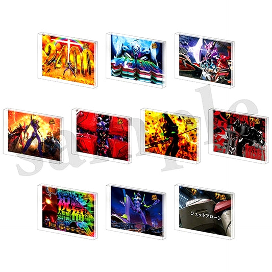Set of 10 e Neon Genesis Evangelion Memories of the Beginning Acrylic Block Collection Vol.1 [USED]