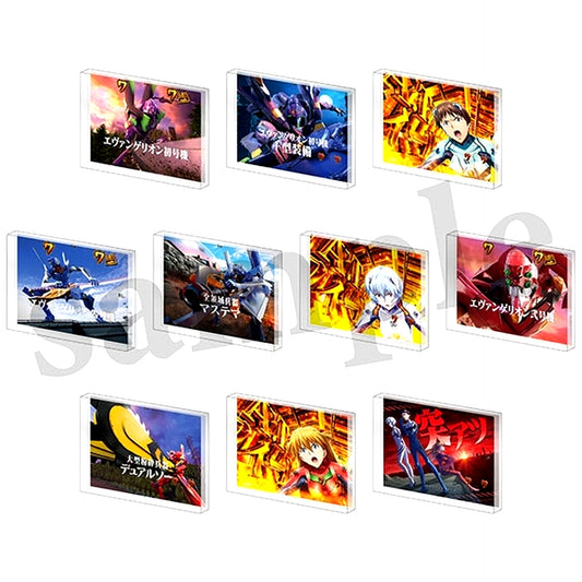 Set of 10 e Neon Genesis Evangelion Memories of the Beginning Acrylic Block Collection Vol.2 [USED]