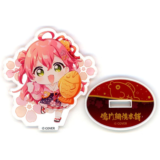 Sakura Miko Taiyaki Trading Acrylic Stand Mini Character Ver. VTuber Hololive Sakura Miko x Naruto Taiyaki Honpo 4th [USED]
