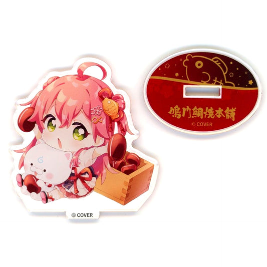 Sakura Miko 35P Trading Acrylic Stand Mini Character Ver Virtual YouTuber Holo Live Sakura Miko x Naruto Taiyaki Honpo Part 4 [USED]