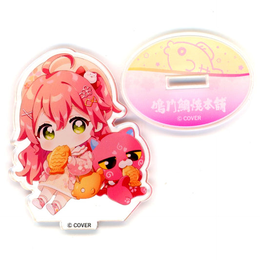 Sakura Miko & Kintoki Paisen Virtual YouTuber Holo Live VTuber Naruto Taiyaki Honpo Part 4 Trading Acrylic Stand Mini Chara Ver [USED]