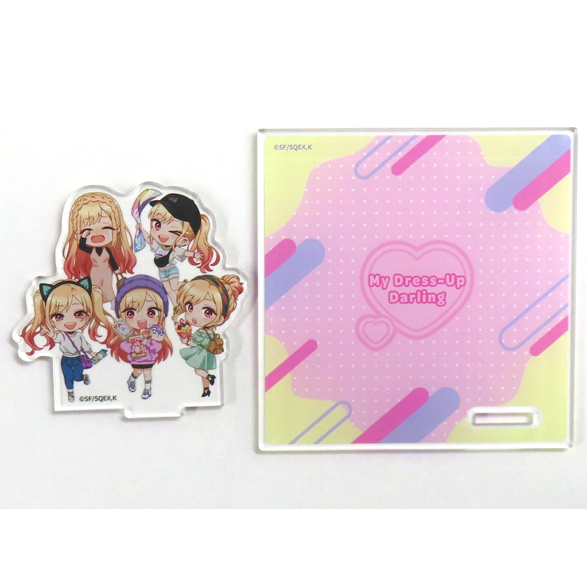 Marin Kitagawa Pink My Dress-Up Darling FUNTOS Revival Acrylic Coaster Stand [USED]