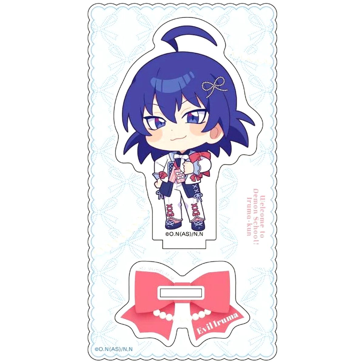 Suzuki Iruma Aku Iruma Ver. Ribbon Outfit Ver. Acrylic Stand Welcome to Demon School! Iruma-kun [USED]