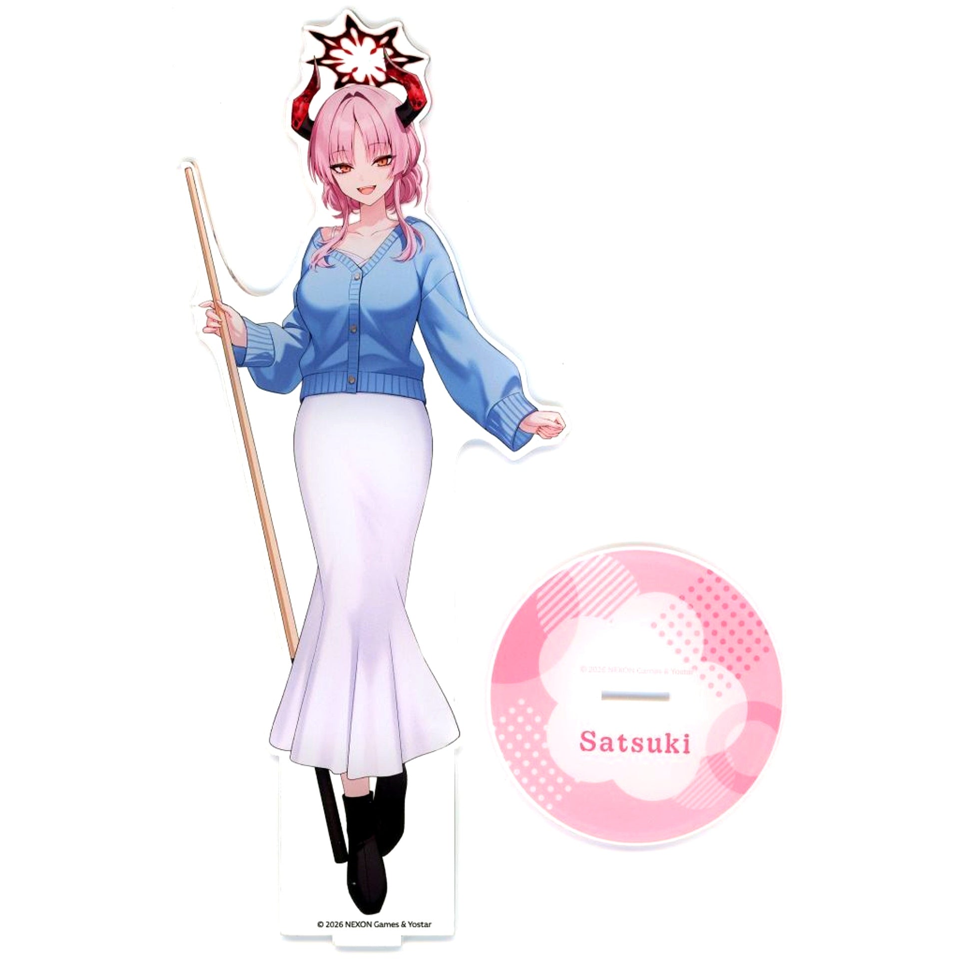 Satsuki Blue Archive x ROUND1 BIG Acrylic Stand [USED]