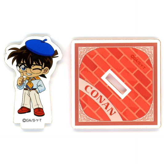 Conan Edogawa Theatrical Version Detective Conan Fallen Angel of the Highway Release Commemoration Detective Conan Cafe 2026 Mini Acrylic Stand Retro Ver. [USED]