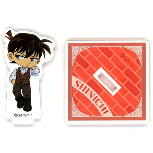 Shinichi Kudo Theatrical Version Detective Conan Fallen Angel of the Highway Release Commemoration Detective Conan Cafe 2026 Mini Acrylic Stand Retro Ver. [USED]