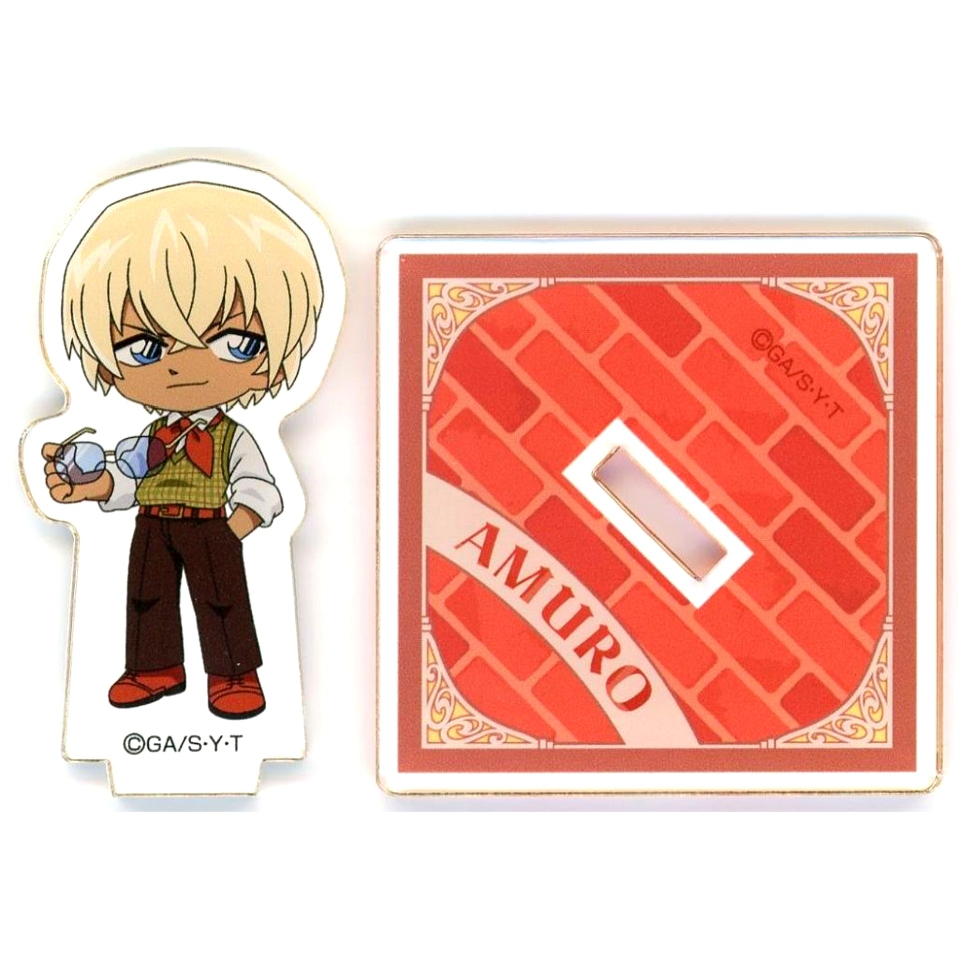 Toru Amuro Theatrical Version Detective Conan Fallen Angel of the Highway Release Commemoration Detective Conan Cafe 2026 Mini Acrylic Stand Retro Ver. [USED]