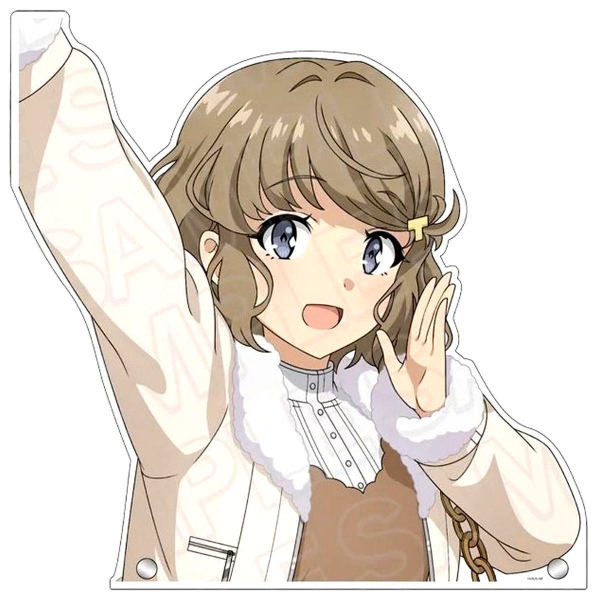 Tomoe Koga Jumbo Die-cut Acrylic Board Holiday Ver. Rascal Does Not Dream Series POP UP SHOP [USED]