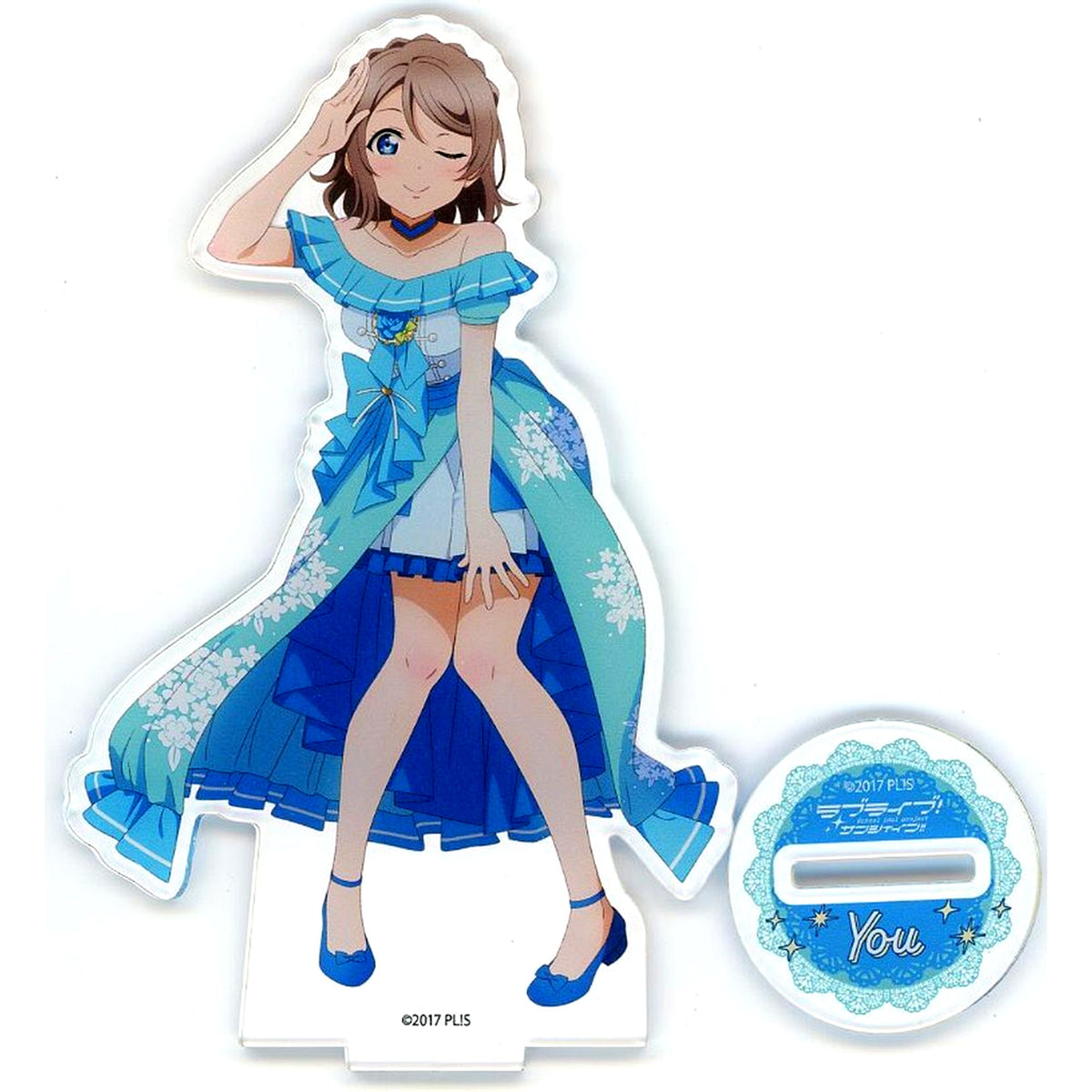 You Watanabe Acrylic Stand Blue Dress Ver. Love Live! Sunshine!! [USED]