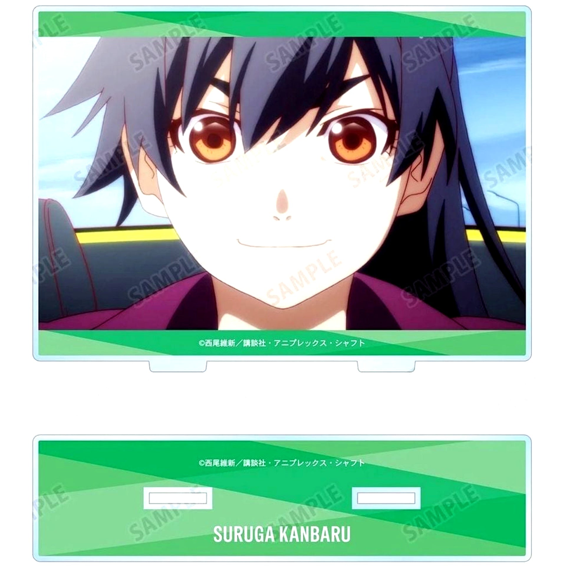 Suruga Kanbaru Scene Shot BIG Acrylic Stand Monogatari Series [USED]