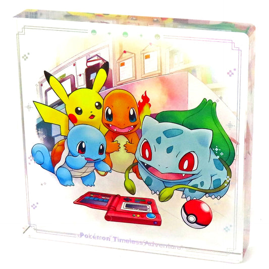 Pokemon Timeless Adventure Kanto Acrylic Block Pokemon Center Limited [USED]