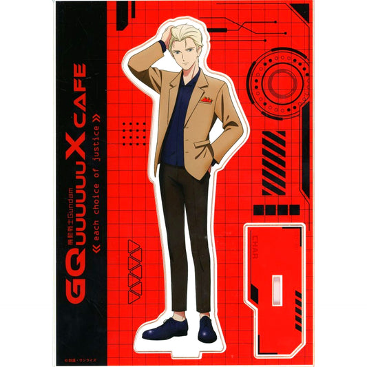 Char Aznable Acrylic Stand Mobile Suit Gundam GQuuuuuuX Cafe each choice of justice [USED]