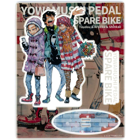 Jinpachi Toudou, Yasutomo Arakita, Hayato Shinkai Winter Clothes Acrylic Stand Yowamushi Pedal: Spare Bike [USED]