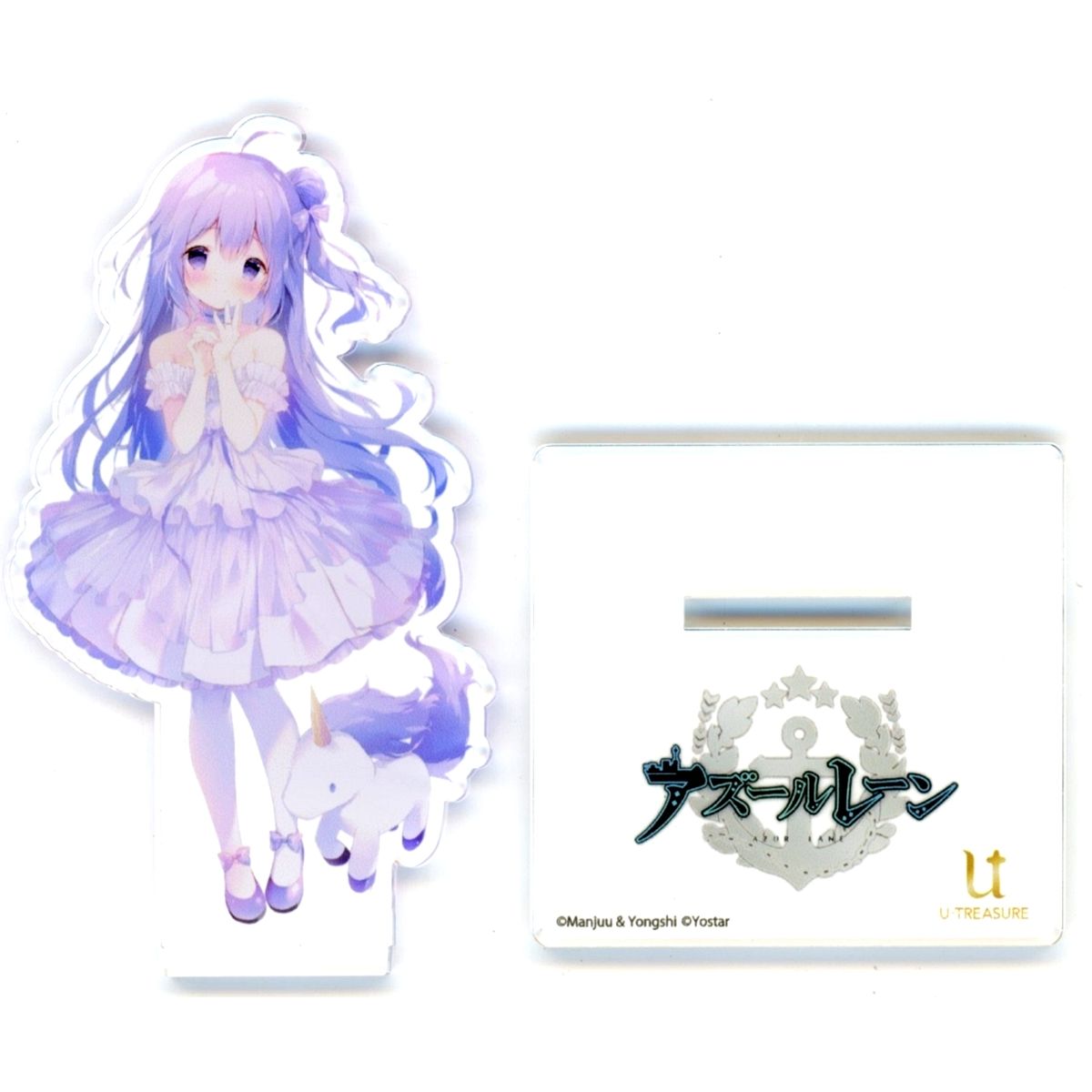 Unicorn Azur Lane U-TREASURE Motif Ring Purchase Bonus Acrylic Stand [USED]