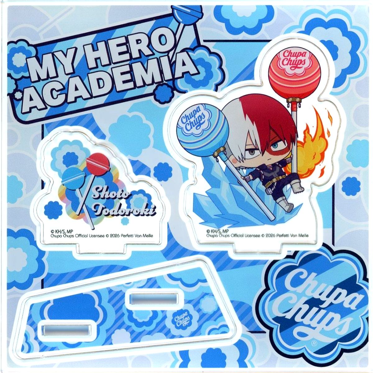 Shoto Todoroki No.04 My Hero Academia x Chupa Chups Anime Culture Center by eeo Matsuya Asakusa Mini Character Illustration Acrylic Stand Plate [USED]