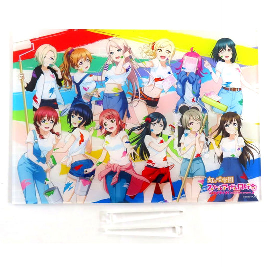 Group Painter Style Acrylic Board Love Live! Nijigasaki High School Idol Club [USED]