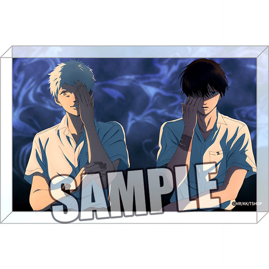 Yoshiki Tsujinaka and Hikaru C TV Anime The Summer Hikaru Died Acrylic Block [USED]