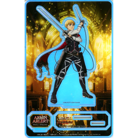 Armin Arlert (Parade Uniform) Aurora Acrylic Stand Attack on Titan Brave Order 3rd Anniversary Campaign Vol. 1 [USED]