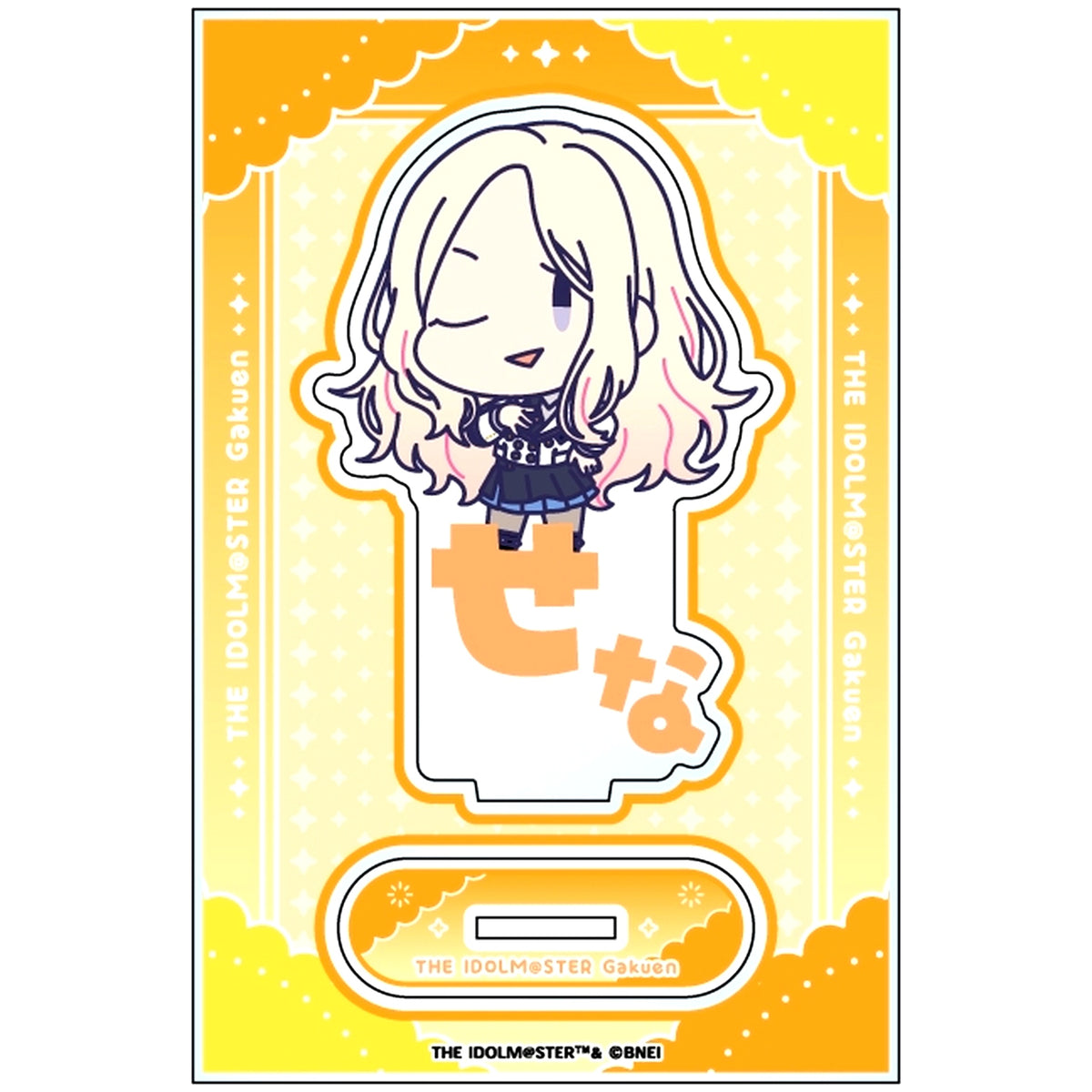 Sena Juo J. Gakuen Idolmaster Onamae Pitanko Acrylic Stand [USED]