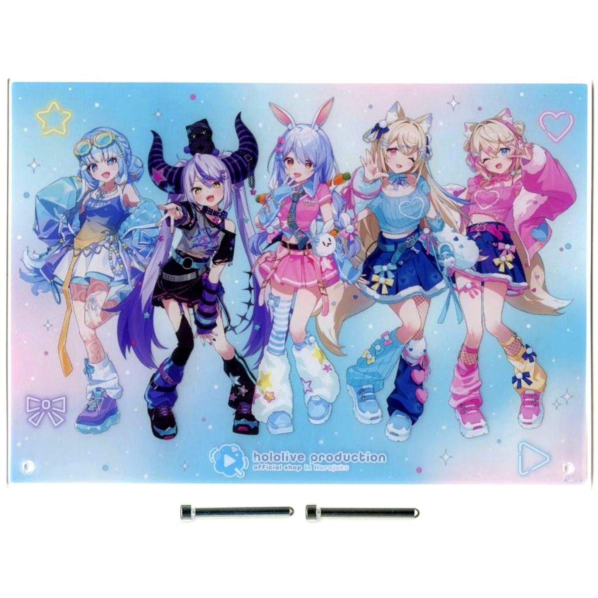 Group Virtual YouTuber Holo Live Acrylic Panel hololive production official shop in Harajuku [USED]