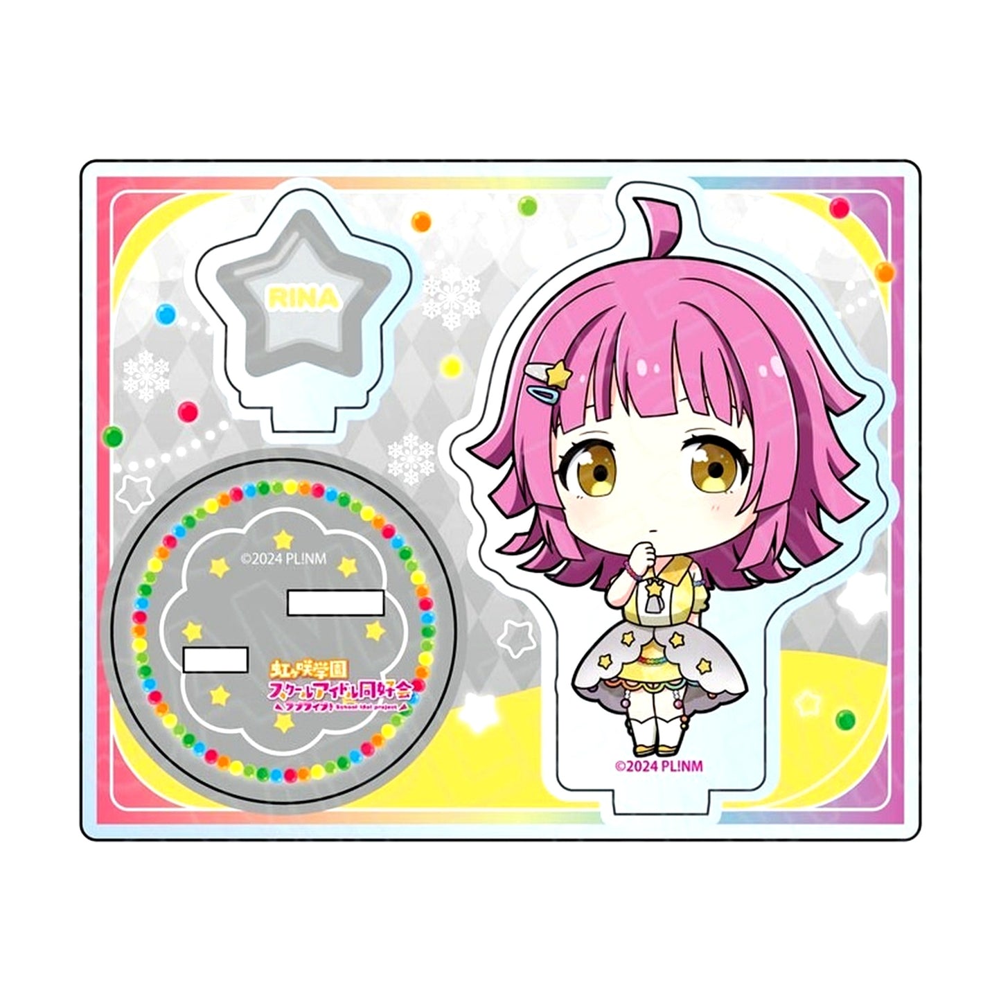 Rina Tennoji Illumination Deformed Ver. Acrylic Stand Love Live! Nijigasaki High School Idol Club [USED]