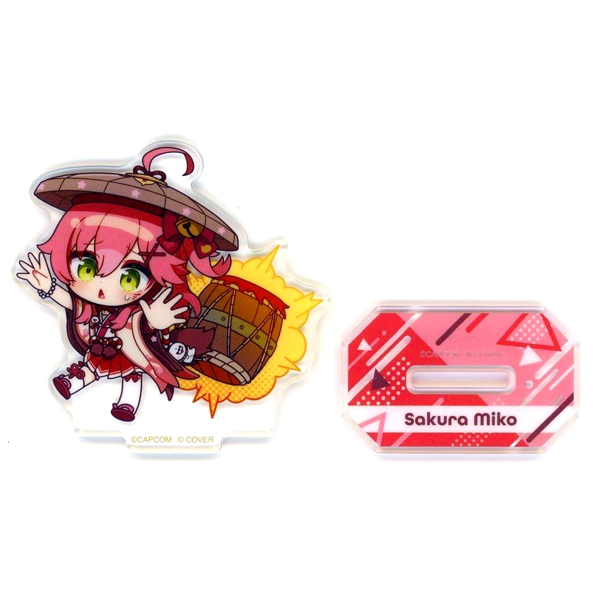 Sakura Miko Normal Trading Acrylic Stand Virtual YouTuber Hololive x Monster Hunter Wilds x Capcom Cafe 2nd [USED]