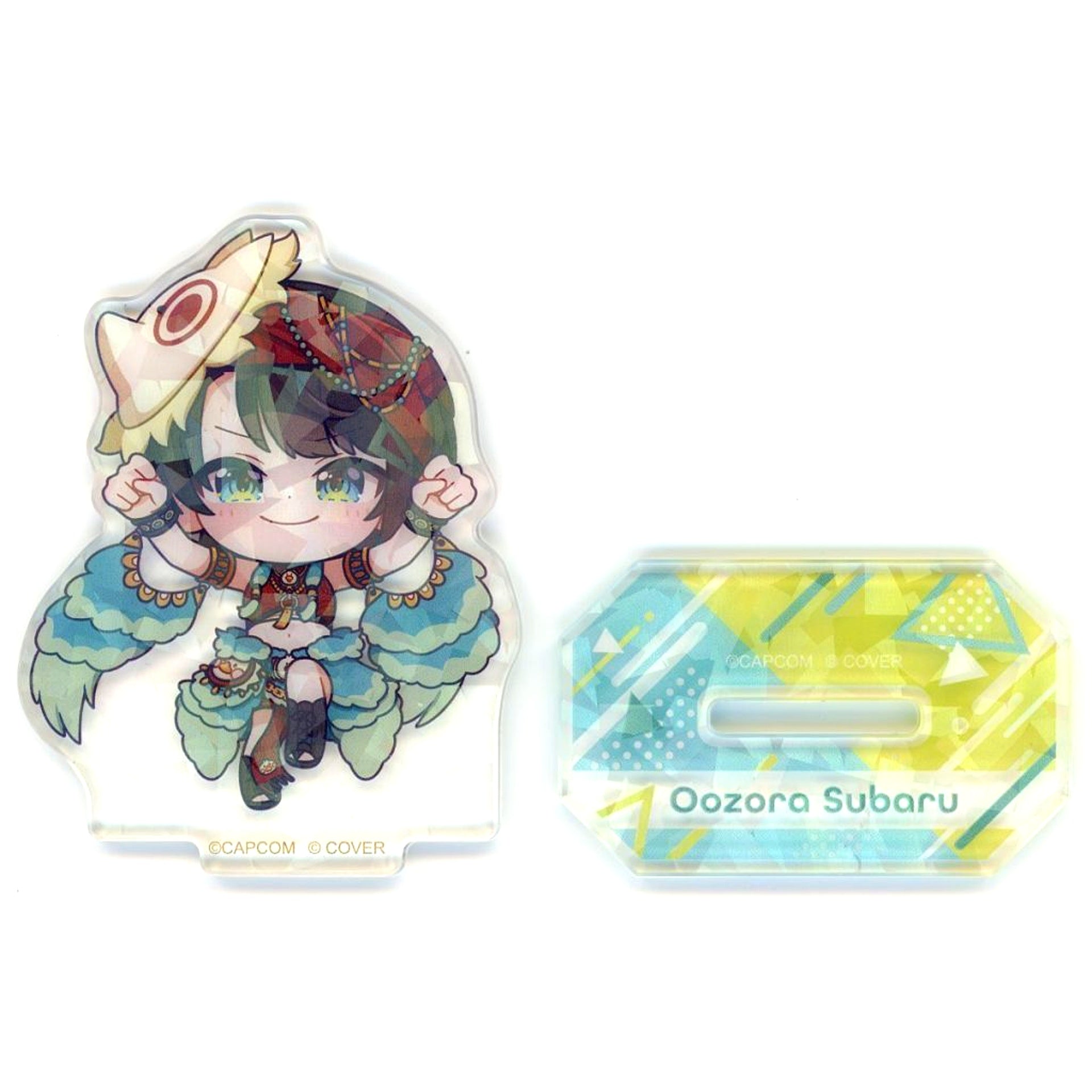 Oozora Subaru Hologram Trading Acrylic Stand Virtual YouTuber Hololive x Monster Hunter Wilds x Capcom Cafe 2nd [USED]