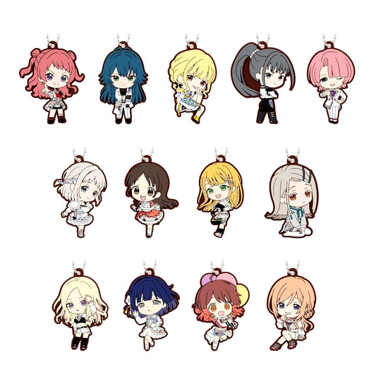Set of 13 Gakuen Idolmaster Rubber Mascot 3 [USED]
