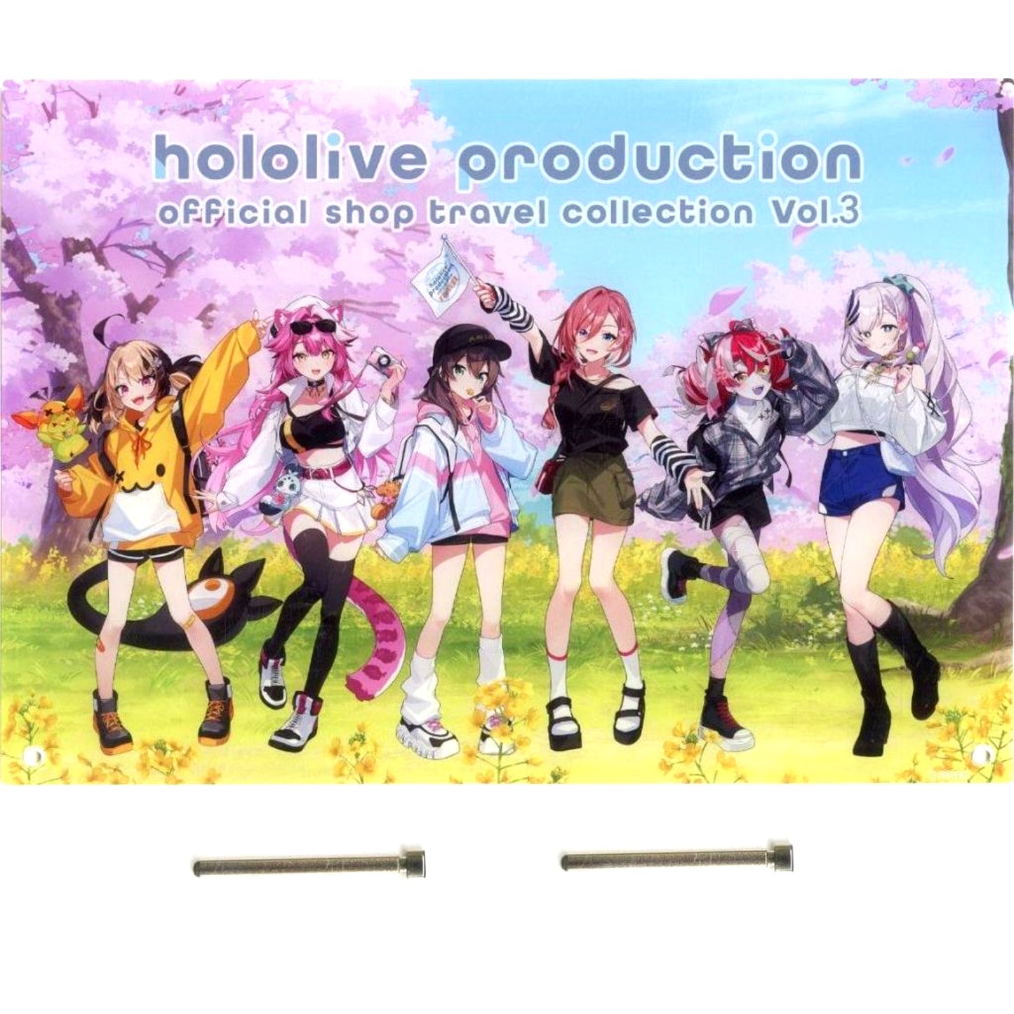Group Tokyo Nanohana Ver. Acrylic Panel Virtual YouTuber Hololive production official shop in Tokyo Station [USED]
