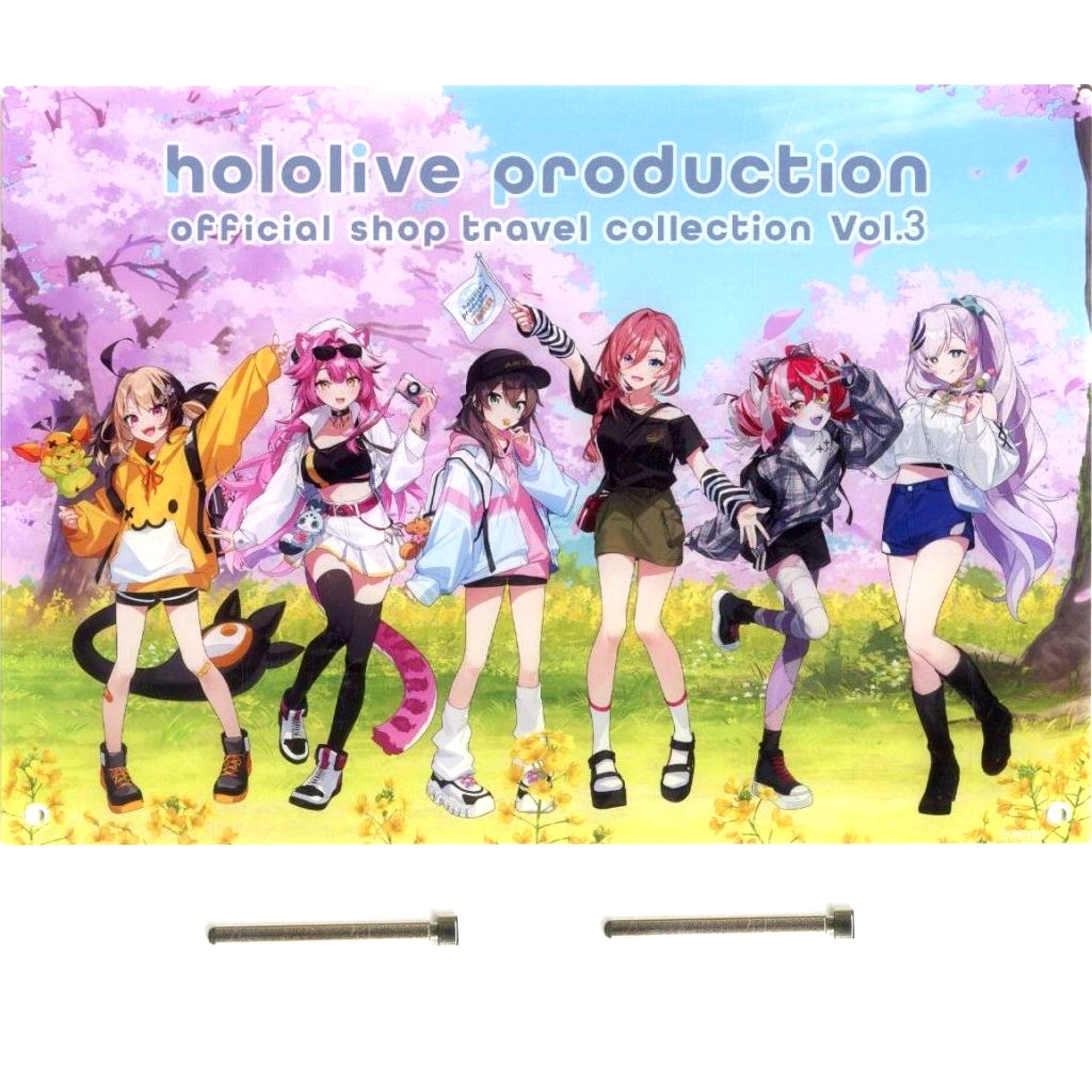 Group Tokyo Nanohana Ver. Acrylic Panel Virtual YouTuber Hololive production official shop in Tokyo Station [USED]