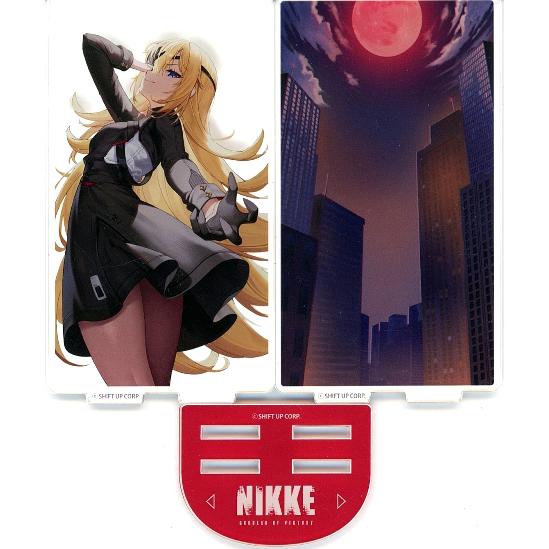 Guillotine Goddess of Victory: Nikke Mini Diorama Acrylic With Nikke Under the Full Moon MEGA NIKKE STORE Limited [USED]
