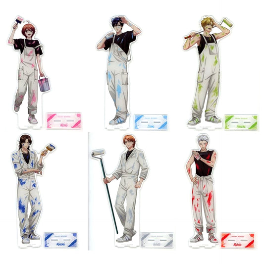 Set of 6 A Prize Super Ichigeki Hit Extra Large Acrylic Stand Paint Style Ver. Hanazakari no Kimitachi e Ichigeki Collection Kuji [USED]