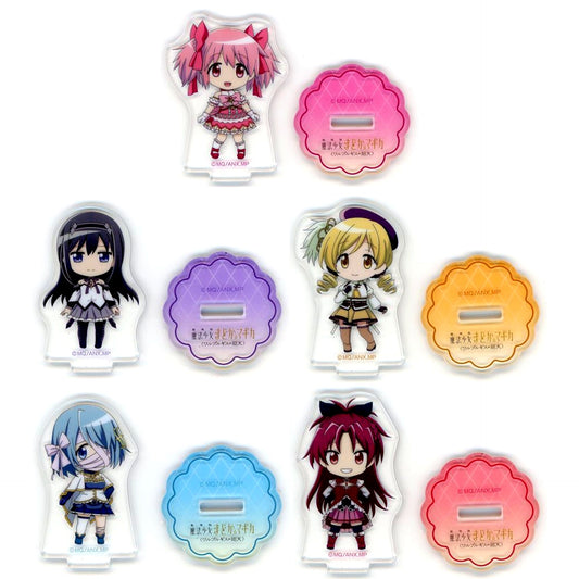 Set of 5 Aniplex Kuji Puella Magi Madoka Magica The Movie Walpurgisnacht: Rising Mini Acrylic Stand G Prize [USED]