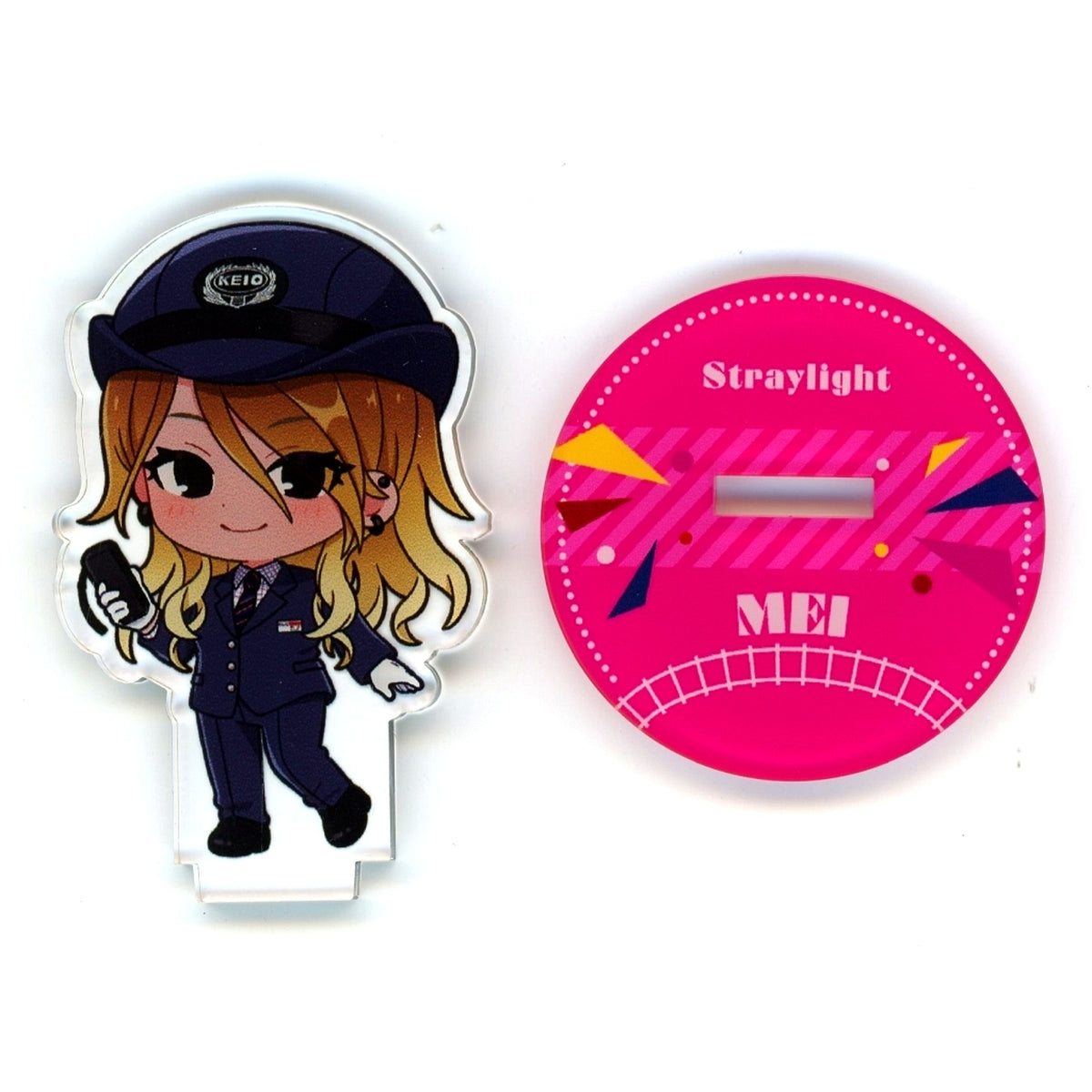 Mei Izumi Mini Character Acrylic Stand Idolmaster Shiny Colors x Keio Keio Digital Point Rally Prize [USED]