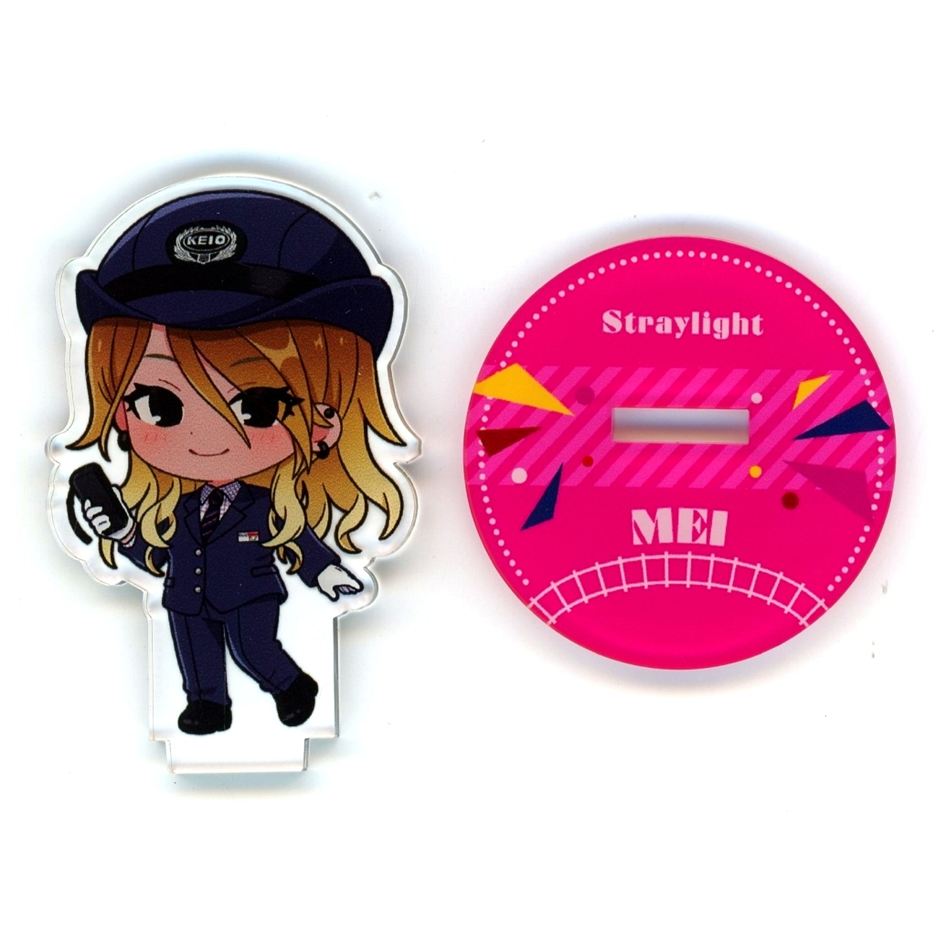 Mei Izumi Mini Character Acrylic Stand Idolmaster Shiny Colors x Keio Keio Digital Point Rally Prize [USED]
