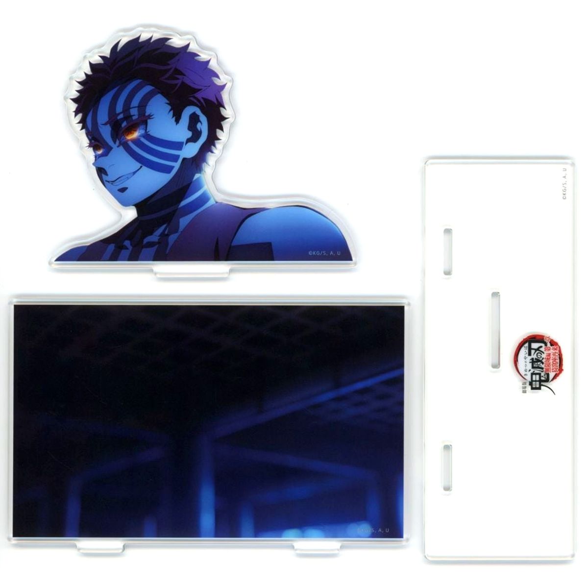 Akaza Demon Slayer: Kimetsu no Yaiba - The Movie: Infinity Castle ufotable Cafe x Machi Asobi CAFE Opening the Battle Finale Period First Season Range Scene Image Acrylic Stand [USED]