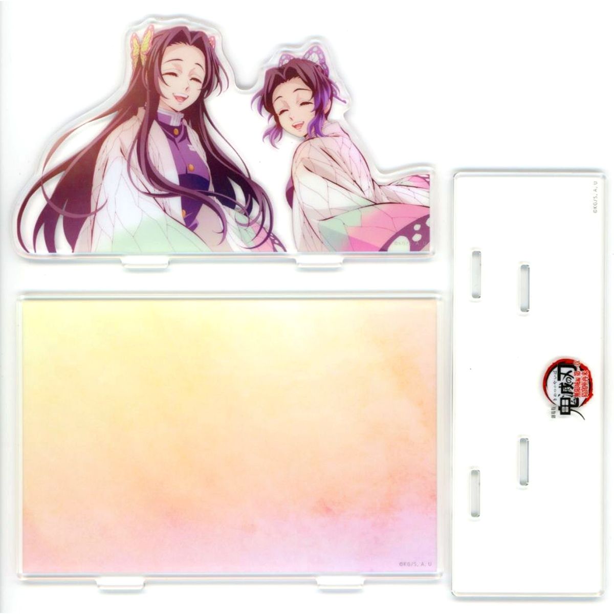 Shinobu Kocho & Kanae Kocho Demon Slayer: Kimetsu no Yaiba - The Movie: Infinity Castle Finale Phase Season 2 Range Scene Shot Acrylic Stand ufotable Cafe x Machi Asobi CAFE Showdown Finale Phase [USED]