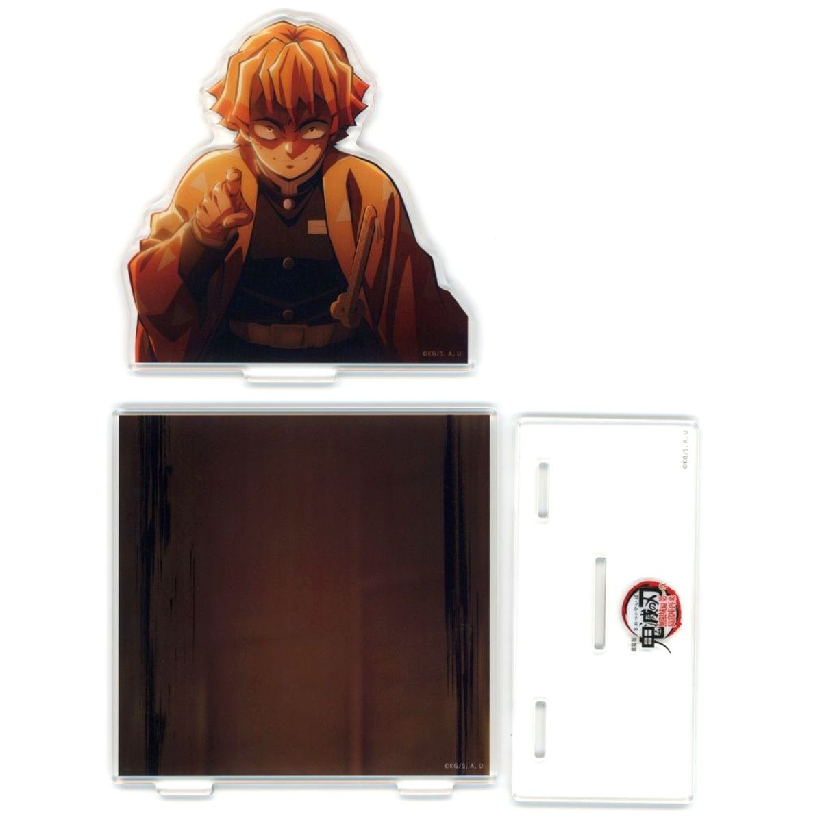 Zenitsu Agatsuma Demon Slayer: Kimetsu no Yaiba - The Movie: Infinity Castle ufotable Cafe x Machi Asobi CAFE Opening the Battle Finale Period Third Season Range Scene Image Acrylic Stand Type A Angry [USED]