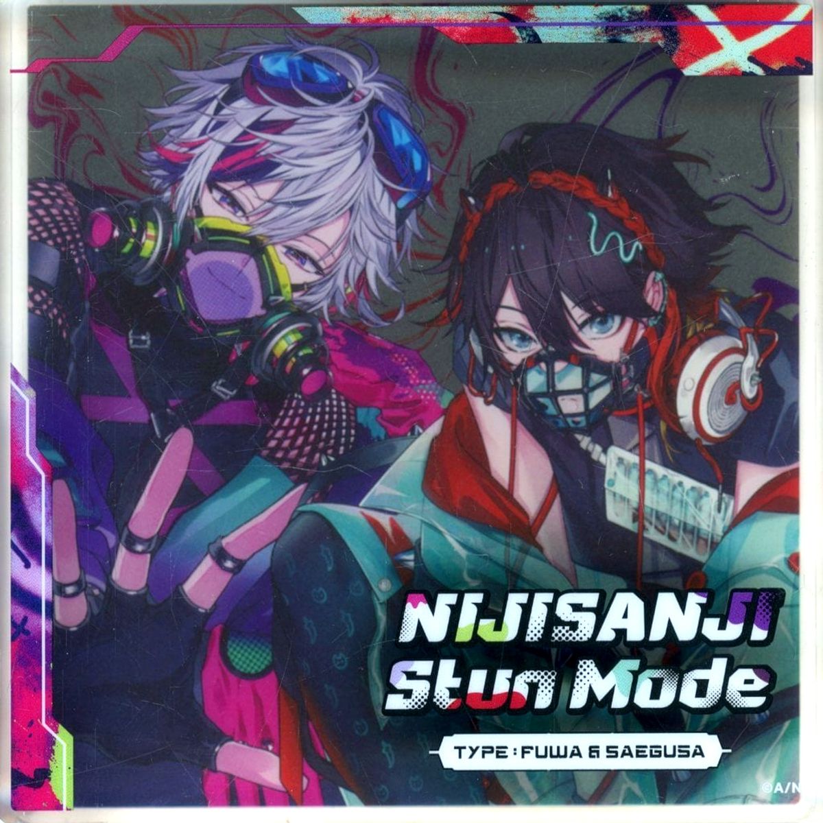 Fuwa Minato & Saegusa Akina Stun Mode Acrylic Block Virtual YouTuber Nijisanji NIJISANJI Stun Mode [USED]