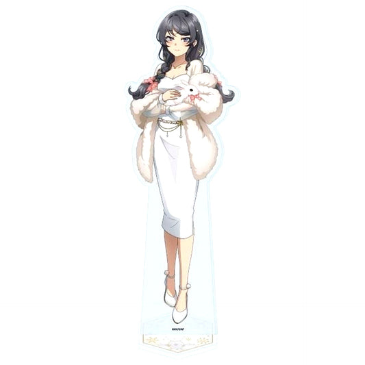 Mai Sakurajima 07. Seishun Buta Yarou wa Santa Claus no Yume wo Minai White Winter Ver. Illustration Acrylic Stand [USED]