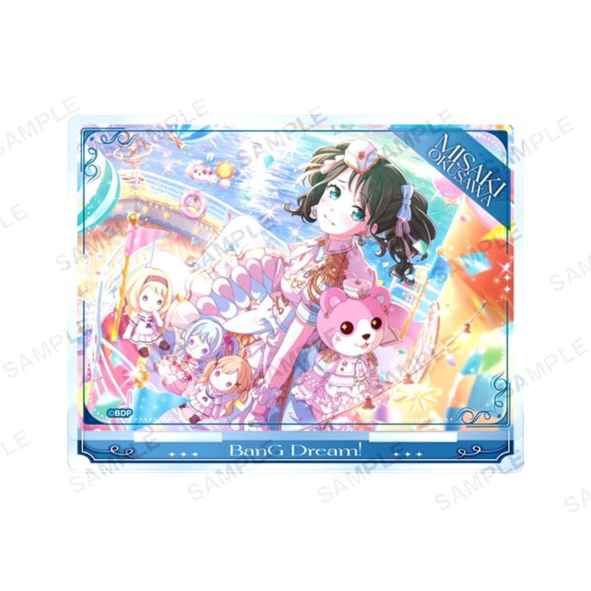 Misaki Okusawa Plate Acrylic Stand Vol.1 Hello Happy World Bang Dream! Girls Band Party! [USED]