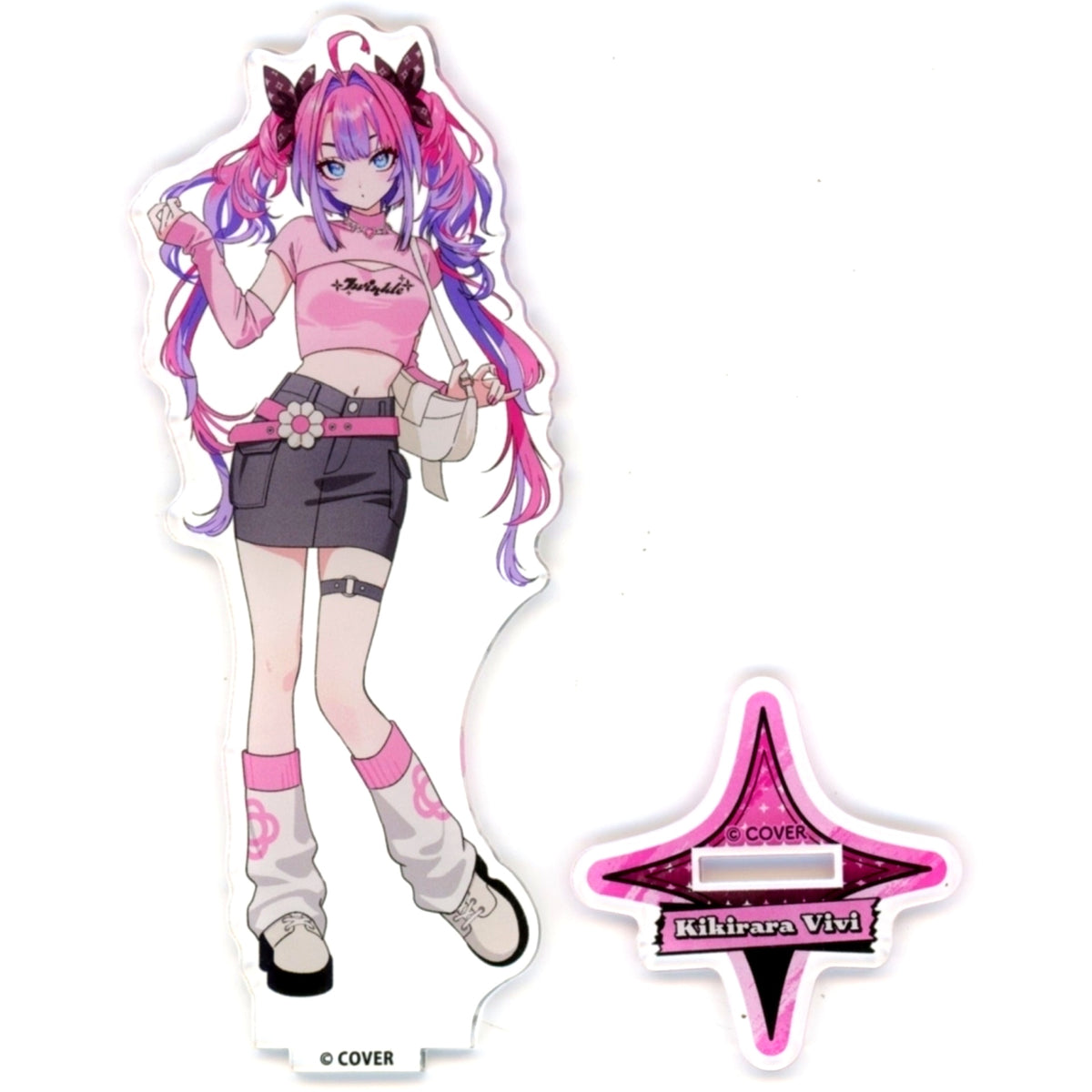 Kikirara Vivi, FLOW GLOW Life Size Acrylic Stand Spring Outfit Ver. Virtual YouTuber Holo Live VTuber TOWER RECORDS CAFE FLOW GLOW Spring has come [USED]