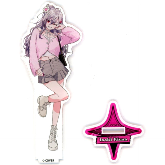 Isaki Riona Life-size Acrylic Stand Spring Outfit Ver. Virtual YouTuber Hololive FLOW GLOW TOWER RECORDS CAFE Spring has come [USED]