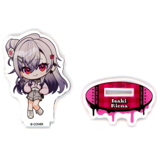 Isaki Riona Trading Mini Character Acrylic Stand Spring Outfit Ver. Virtual YouTuber Hololive FLOW GLOW TOWER RECORDS CAFE Spring has come [USED]