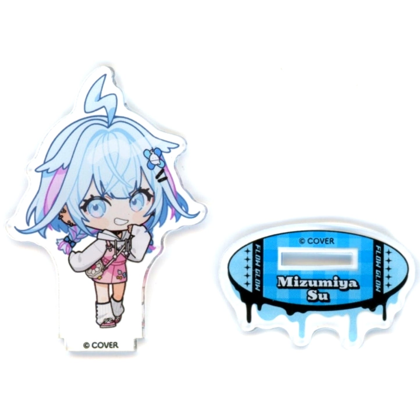 Mizumiya Su Spring Outfit Ver. Trading Mini Character Acrylic Stand Virtual YouTuber hololive FLOW GLOW x TOWER RECORDS CAFE Spring has come [USED]