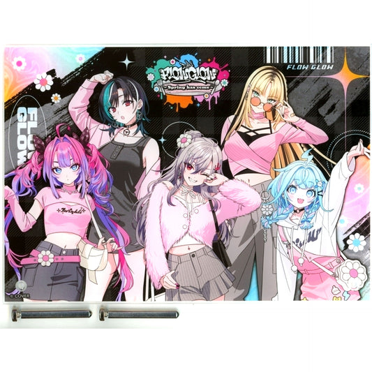 FLOW GLOW Acrylic Art Board Spring Outfit Ver. Virtual YouTuber Hololive TOWER RECORDS CAFE Spring has come [USED]