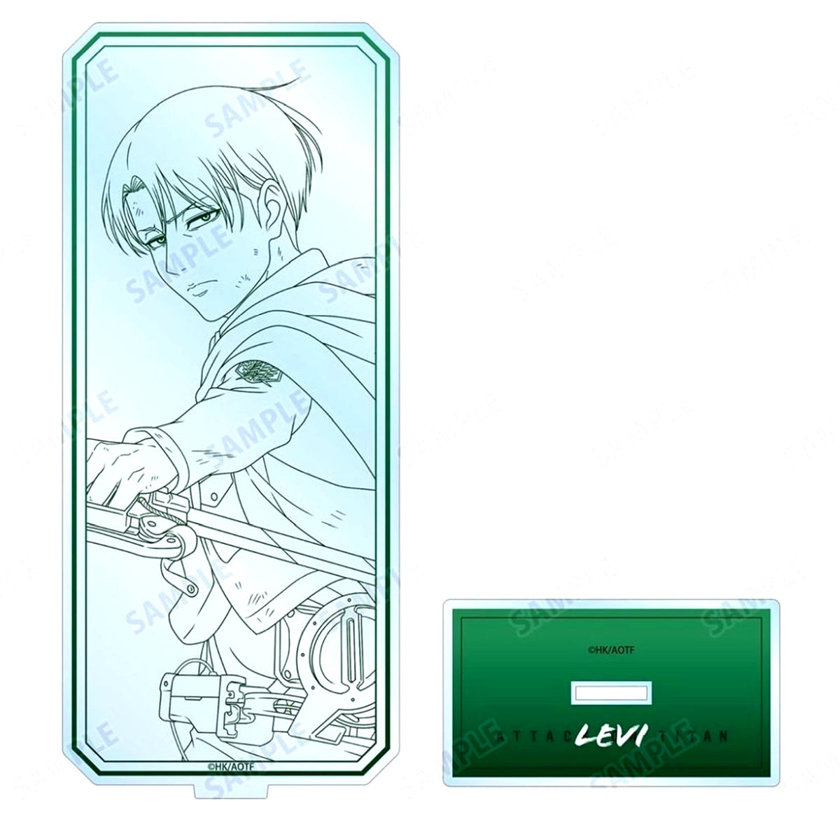 Levi Ackerman Line Art Illustration Back to Battle Ver. Series 2 Big Acrylic Stand Attack on Titan [USED]