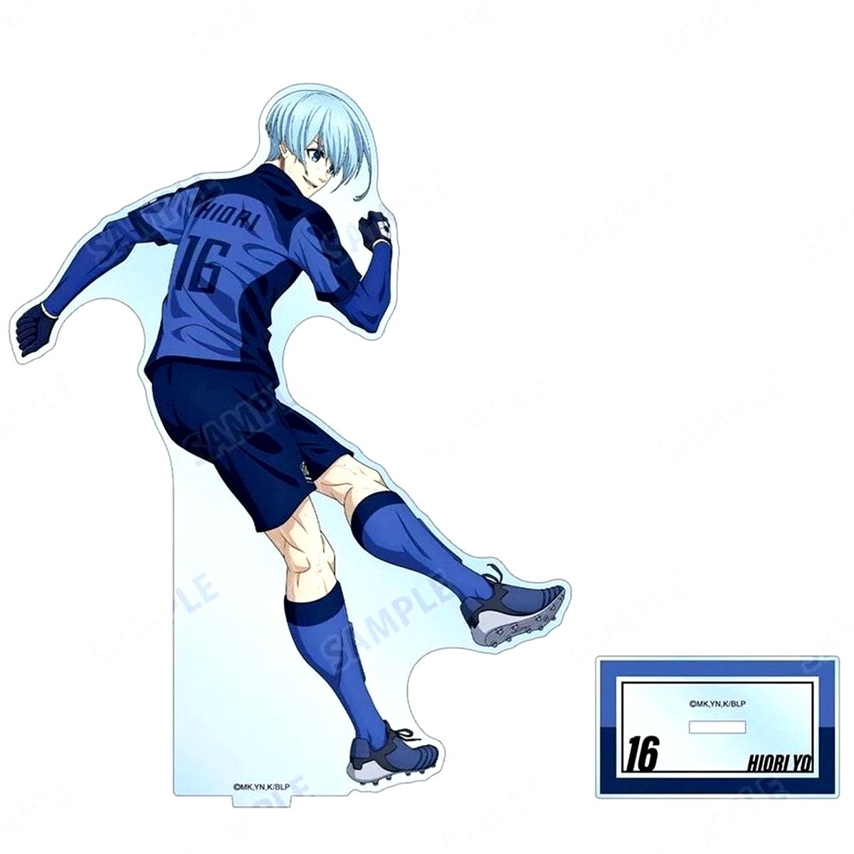 Yo Hiori Illustration Fighting Back x Rain Ver. Big Acrylic Stand Blue Lock [USED]
